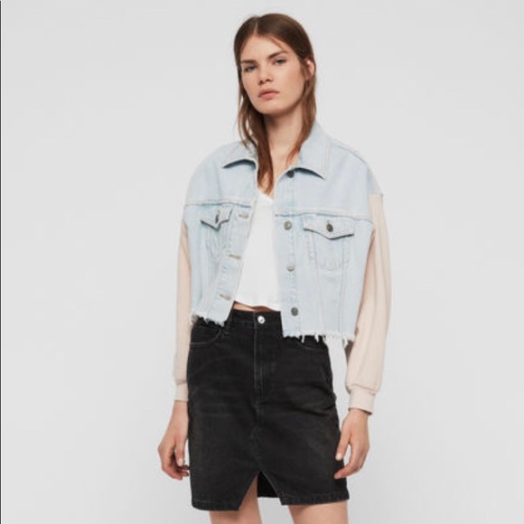 all saints anders denim jacket
